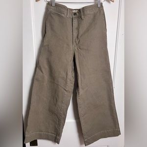 Madewell Emmitt Wide Leg Crop pant - 27